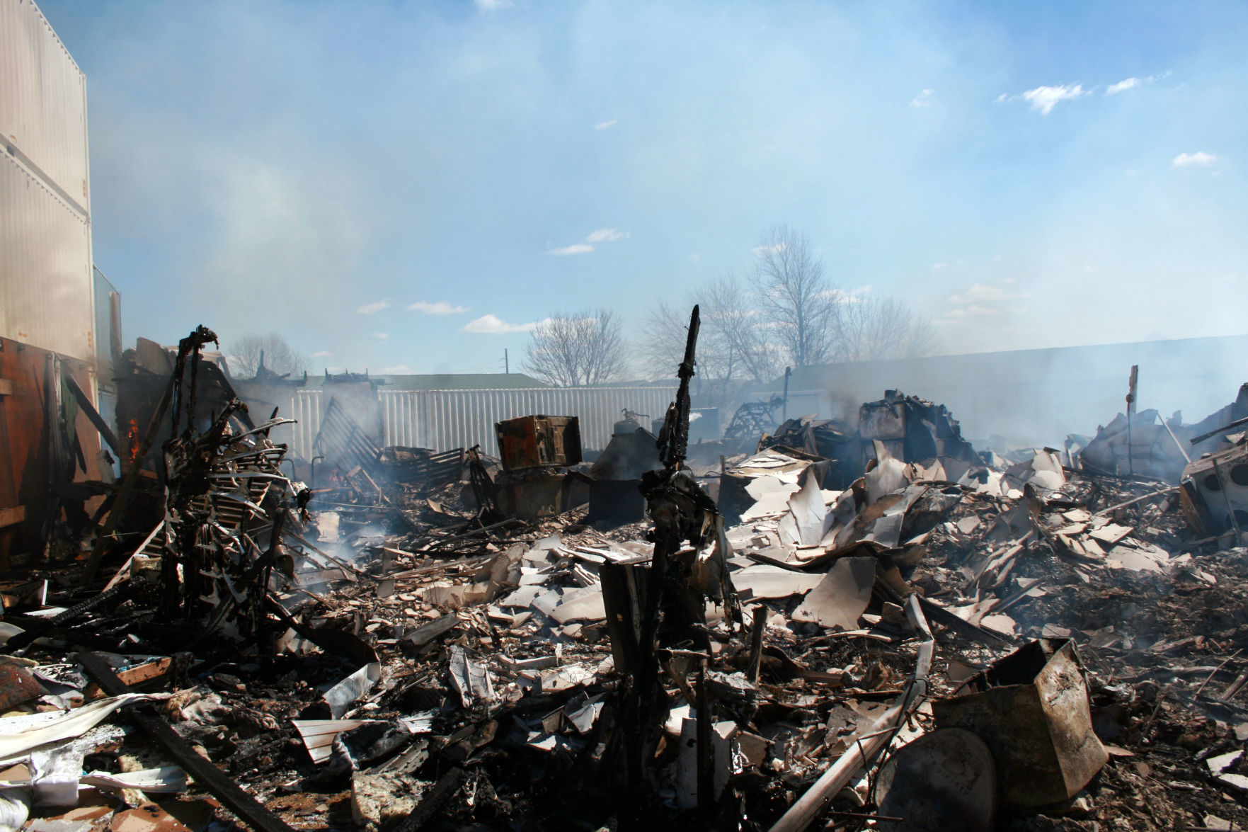 Investigation photos from 109 Knaup Drive explosion